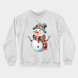 Pastel Snowman Crewneck Sweatshirt